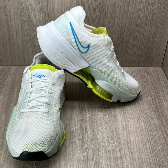 Nike Air Zoom SuperRep 3 Training Shoes Women 6.5 Lace Up DA9492-101 White Green - Picture 7 of 13